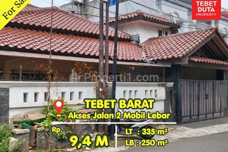 Dijual Cepat Rumah Tebet Barat, Jakarta Selatan - Lokasi Sangat Strategis Nyaman Jalan 2 Mobil Lebar