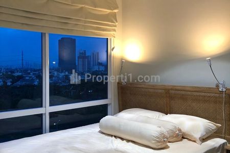Jual Rugi Apartemen Puri Mansion 1BR Ukuran 37m² Full Furnished View Pool & Garden