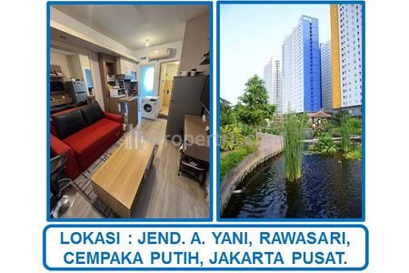 Jual Cepat Harga Spesial Apartemen Green Pramuka City 2 BR Full Furnished di Jakarta Pusat