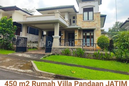 Dijual Rumah Villa 450 m2 di Taman Dayu Pandaan Pasuruan Jawa Timur - Hunian Mewah Golf Area