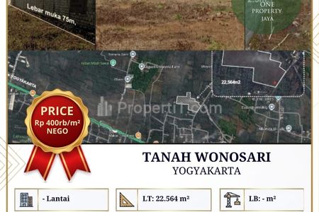 Dijual Tanah Zona Industri, Wonosari - Yogyakarta