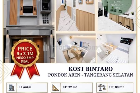 DIJUAL CEPAT! BUTUH UANG BANGET! KOST STRATEGIS DEKAT KAMPUS STAN, MALL & CBD BINTARO!