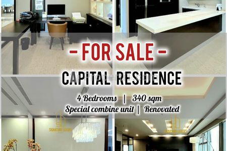 Jual Apartemen Capital Residence 4BR+1 Study 340sqm, Special Combine Unit, Furnished, Direct Owner - Yani Lim 08174969303