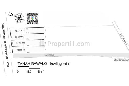 Dijual Tanah Kavling Ekonomis di Rawalo, Banyumas - Seberang Puskesmas Pinggir Jalan Raya