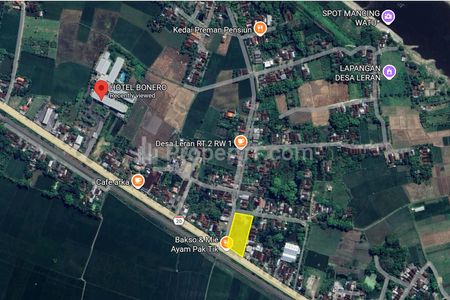 Jual Tanah Raya Cepu Jalur Padat Bojonegoro Ngawi Hanya 200 Meter dari Hotel Bonero Jawa Timur