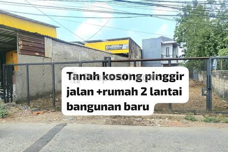 Dijual Cepat Tanah + Rumah Baru di Pinggir Jalan Jatijajar Cimanggis Depok