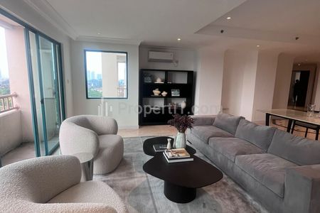 FOR SALE Newly Renovated 3BR+1 Furnished 157sqm – GolfHills Terrace Apartment, Pondok Indah, South Jakarta
