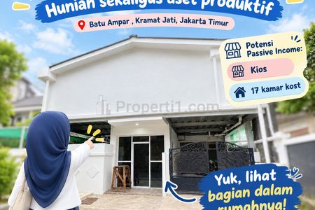 Dijual Rumah Kost Bonus Kios di Batu Ampar, Kramat Jati, Jakarta Timur