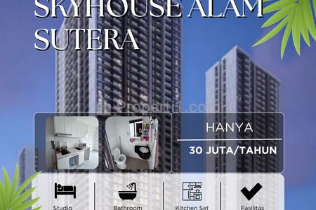 Sewa Apartemen Sky House Alam Sutera Tipe Studio Kondisi Semi Furnished