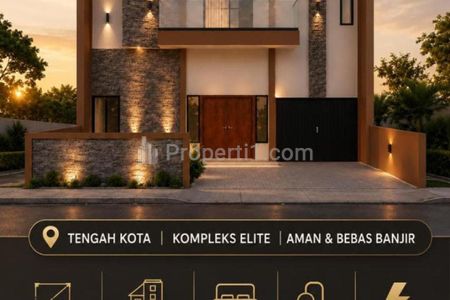 Dijual Rumah Baru Modern In Progress Lokasi Kertajaya Indah Surabaya