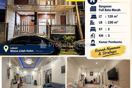 Dijual Rumah di Wisma Lidah Kulon, Lakarsantri, Surabaya Barat - Dekat The Greenlake Citraland, Wisata Bukit Mas, Prambanan Residence, Forest Mansion