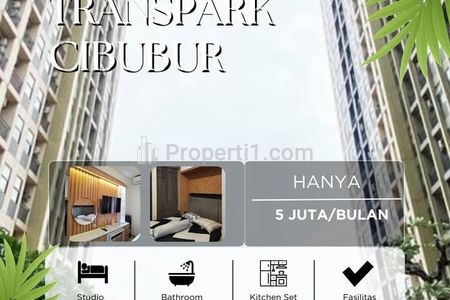 Disewakan Apartemen Transpark Cibubur di Tower Aurora Tipe Studio Furnished