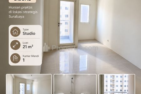 Dijual Murah New Gress Unit Studio Apartemen Puncak CBD