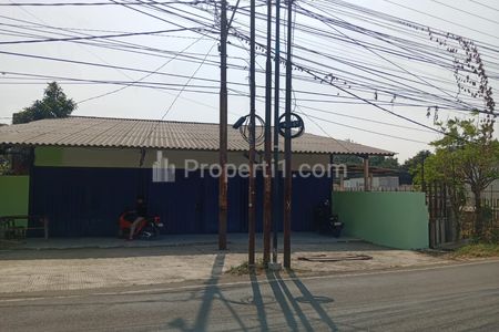 Disewakan Lahan Kosong Berikut Bangunan di Jalan Raya Cibitung Bekasi
