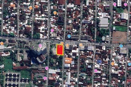 Jual Tanah di Jalan Sriwijaya Pusat Kuliner Teramai Dekat Epicentrum Mall kota Mataram Lombok