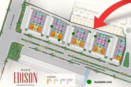 Dijual Ruko Edison di Gading Serpong Legok Tangerang - Siap Huni Free PPNDTP**
