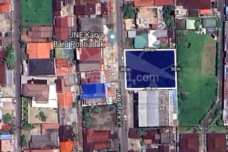 Jual Cepat Tanah Luas Tengah Kota Siap Bangun di Jalan Karya Baru, Pontianak