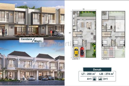 Sewa Rumah di Villa Pasir Putih 5 PIK 2 Tangerang - Ukuran 10x20 Tipe 4+1 KAMAR dan 2 Lantai Masih Brand New