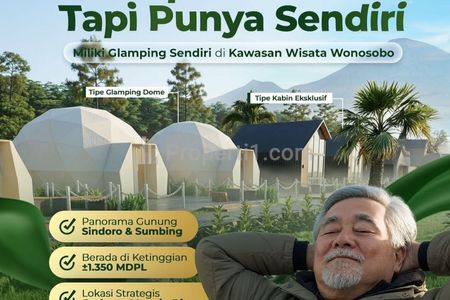 Jual Glamping di Kawasan Wisata Kertek, Wonosobo