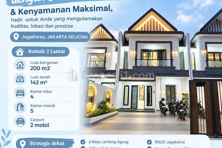 Dijual Rumah Modern Dekat RSUD Jagakarsa, Jakarta Selatan