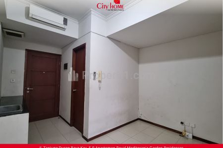 Disewakan Apartemen 1 BR Unfurnished di Royal Mediterania Garden Podomoro City