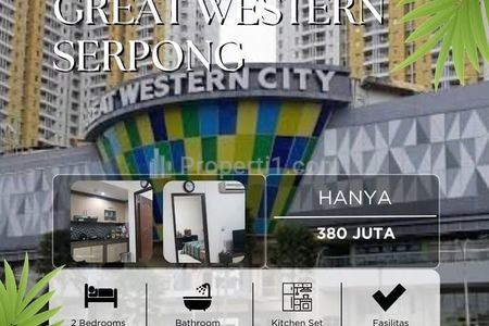 Dijual Apartemen Great Western Serpong Tipe 2BR Full Furnished High Floor