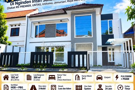 Dijual Rumah Modern Baru Gress Lokasi Strategis di Nginden Intan Sukolilo Surabaya