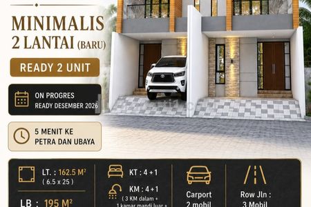 Dijual Rumah Baru Kendangsari YKP - Tenggilis Mejoyo - Surabaya Selatan Dekat Raya Jemursari, Ubaya, Kutisari , Margorejo Indah - Surat SHM