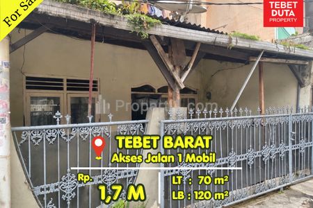 Dijual Rumah di Tebet Timur, Jakarta Selatan - Lokasi Strategis Akses Jalan 1 Mobil