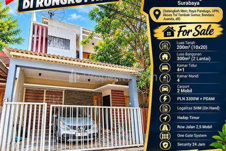 Dijual Rumah Semi Furnished 2 Lantai di Perumahan Rungkut Asri Surabaya