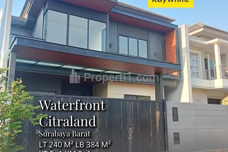 Dijual Rumah Baru Waterfront Citraland Utama Sambikerep Surabaya Barat