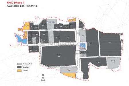 Jual Tanah Kavling Kawasan Industri HGB Luas 60 Hektar, Tersedia Luasan Lebih Kecil di KNIC Karawang New Industri City, Telukjambe Jawa Barat