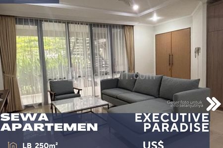 For Rent Apartment Executive Paradise 3BR Rare Unit 1St Floor Full Furnished