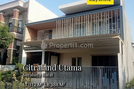 Dijual Rumah Mewah Raffles Garden Citraland Lakarsantri Surabaya Barat