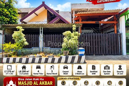 Dijual Rumah Murah Hitung Tanah di Gayungsari Surabaya Selatan