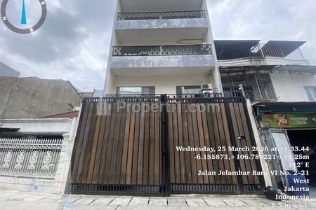 Dijual Rumah Murah 4 Lantai SHM Cash Only di Jelambar Baru, Grogol Petamburan, Jakarta Barat