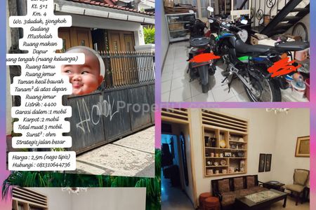 Jual Cepat Rumah Mewah 2 Lantai Pinggir Jalan Besar di Srengseng, Jakarta Barat