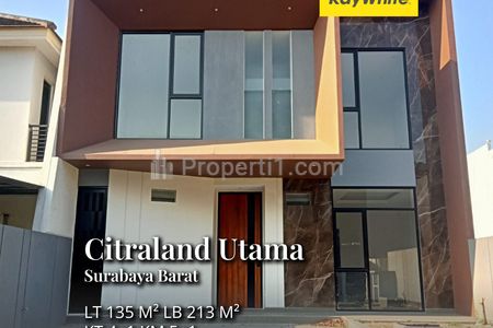 Dijual Rumah Baru 2 Lantai Citraland Utama Sambikerep Surabaya Barat