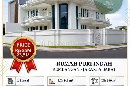 Dijual Rumah Puri Indah, Kembangan – Jakarta Barat