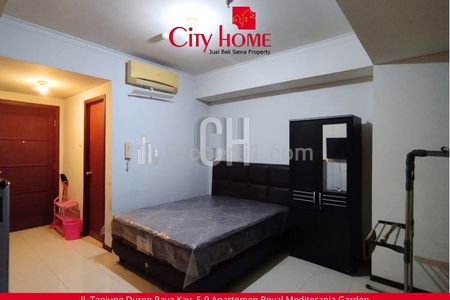 Disewakan Apartemen Studio Furnished di Royal Mediterania Garden Residence Podomoro City