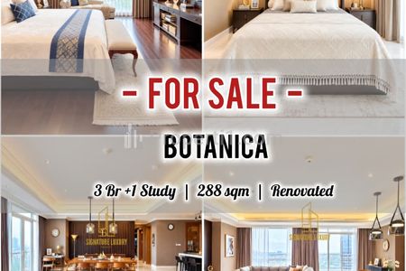 Jual Cepat Termurah Botanica Apartemen 3+1BR 288 sqm, Fully Renovated, Furnished Bagus & Ready, Direct Owner - Yani Lim 08174969303