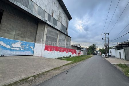 Disewakan Gudang Sampali Jalan Ps. III Simpang Jagung Dusun XXIII - Dekat Tol di Deli Serdang