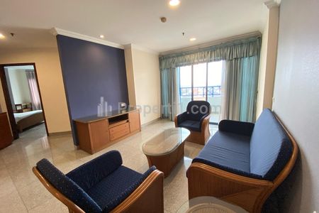Dijual Apartemen Menara Marina Condominium Pantai Mutiara Jakarta Utara Luas Bangunan 108 m2 Tipe 2+1 BR Semi Furnished