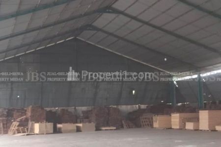 Dijual Gudang Siap Pakai di Bintang Terang di Jalan Medan Binjai Km 13,8
