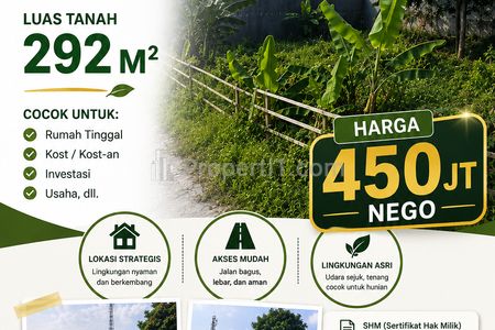 Jual Cepat Tanah di Kedamaian Lampung