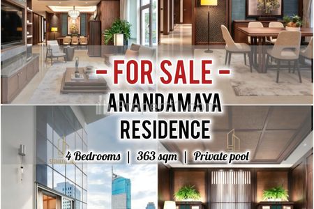 Jual Cepat Apartemen Anandamaya Residence Sudirman RARE UNIT 4BR 363sqm Private Pool / AVAIL OTHER UNITS & SIZE, DIRECT OWNER - YANI LIM 08174969303