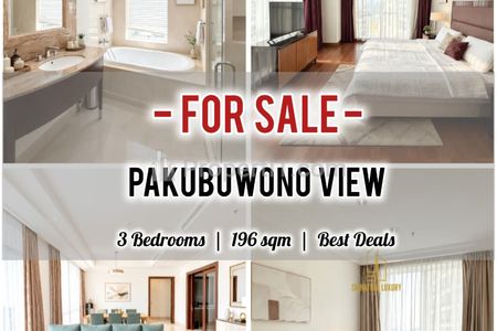 Jual Cepat Termurah Apartemen Pakubuwono View 3BR 196sqm Furnished & Ready / ALSO AVAILABLE OTHER UNITS & SIZE, Direct Owner - Yani Lim 08174969303