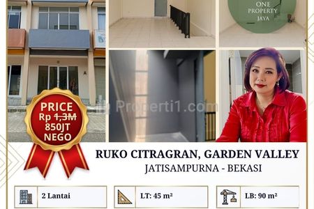Dijual BU Ruko CitraGran, Cluster Garden Valley, Bekasi
