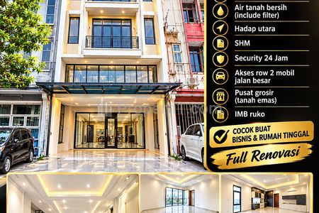 Jual Ruko Eksklusif 4 Lantai Harga di Bawah Pasaran Taman Sari Jakarta Barat