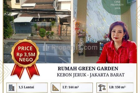 Dijual Rumah Komplek Green Garden, Kebon Jeruk – Jakarta Barat